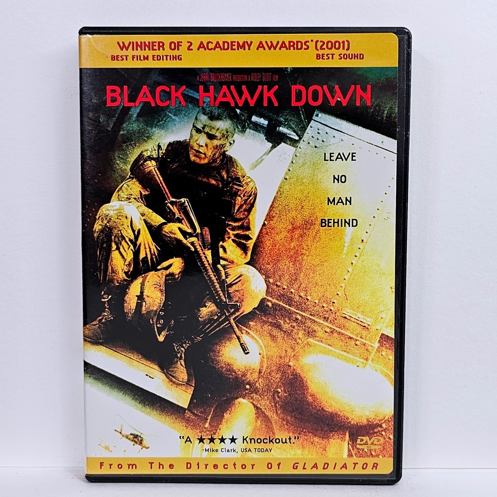 Black Hawk Down DVD 2001‎ War Movie Ridley Scott Special Edition Academy Award